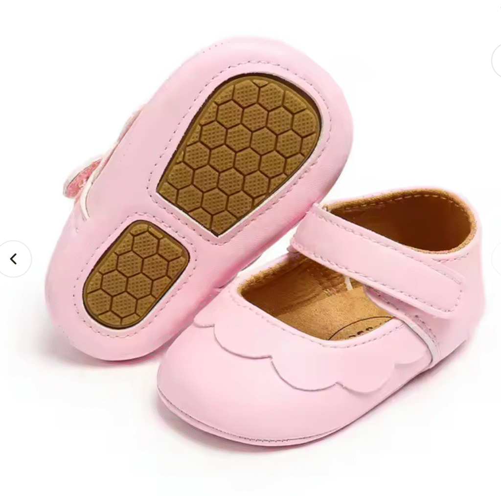 AllBaby Shoe (White/Gold/Pink)